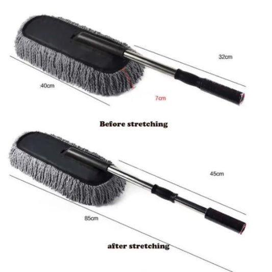 100-Inch Extendable Telescopic Microfiber Duster with Flexible Bendable Head