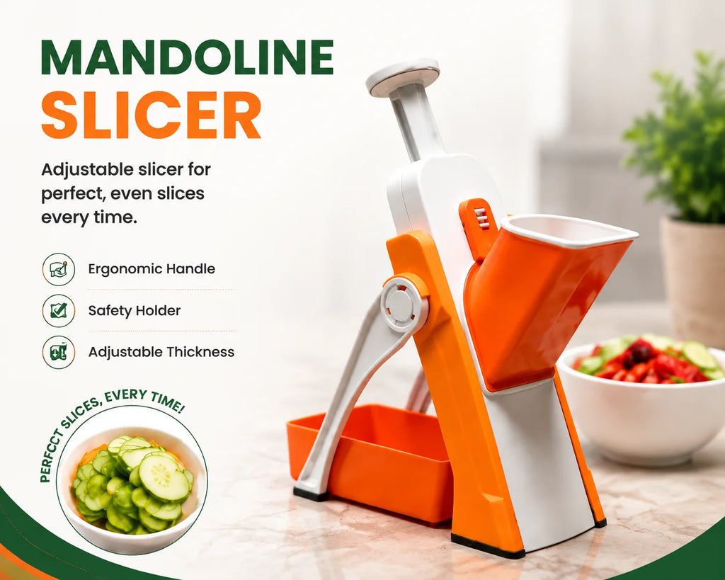 Mandoline Slicer & 5-in-1 Grater Combo