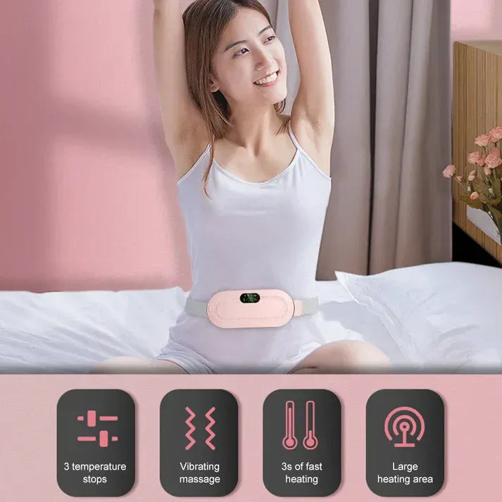 Rechargeable Electric Period Cramp Massager & Heating Belt