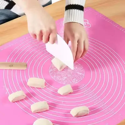 Non-Stick Silicone Roti & Pastry Rolling Mat with Measurement Markings