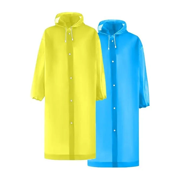 Portable Emergency Raincoat Card with Hood
