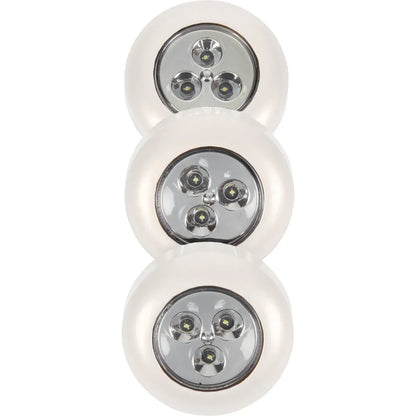 Wireless Stick-On LED Tap Lights (3-Pack)