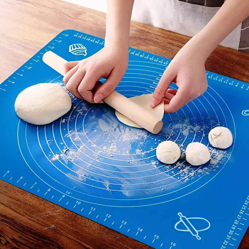 Non-Stick Silicone Roti & Pastry Rolling Mat with Measurement Markings