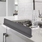 Sloped Silicone Sink Splash Guard & Faucet Drip Catcher Mat