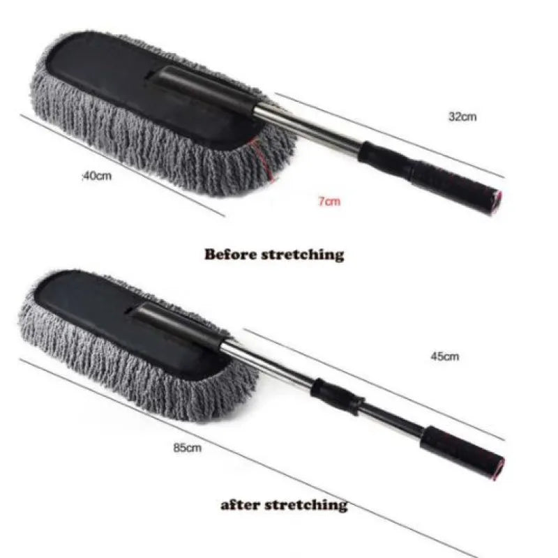 100-Inch Extendable Telescopic Microfiber Duster with Flexible Bendable Head