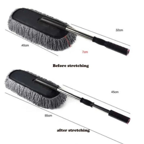 100-Inch Extendable Telescopic Microfiber Duster with Flexible Bendable Head