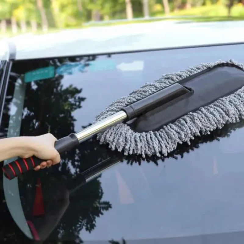 100-Inch Extendable Telescopic Microfiber Duster with Flexible Bendable Head