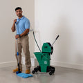 Heavy-Duty Microfiber Tube Twist Mop with Stainless Steel Handle