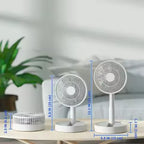High-Speed Turbo Circulation Table Fan with Multi-Angle Tilt & Quiet Operation