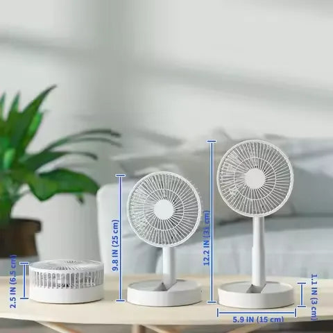 High-Speed Turbo Circulation Table Fan with Multi-Angle Tilt & Quiet Operation