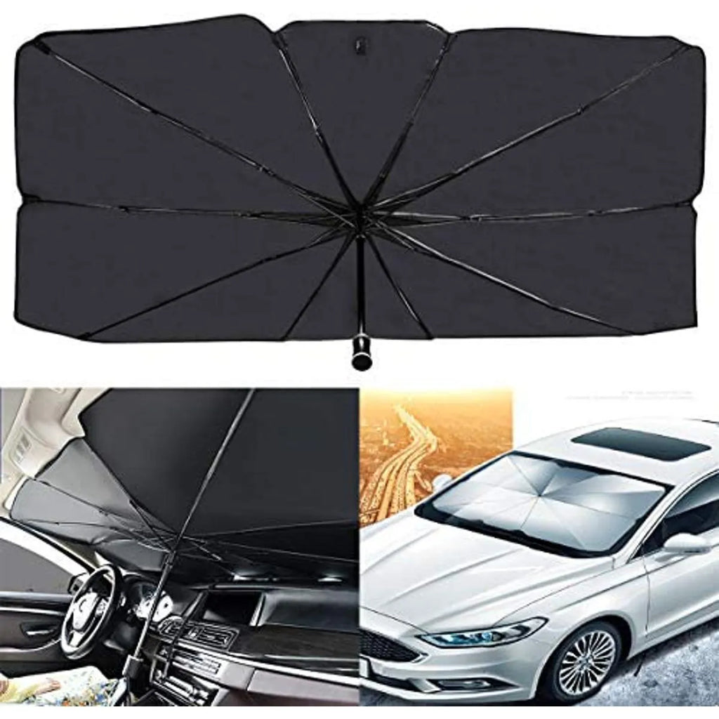 Foldable Windshield Car Umbrella Sunshade with UV Heat Blocker