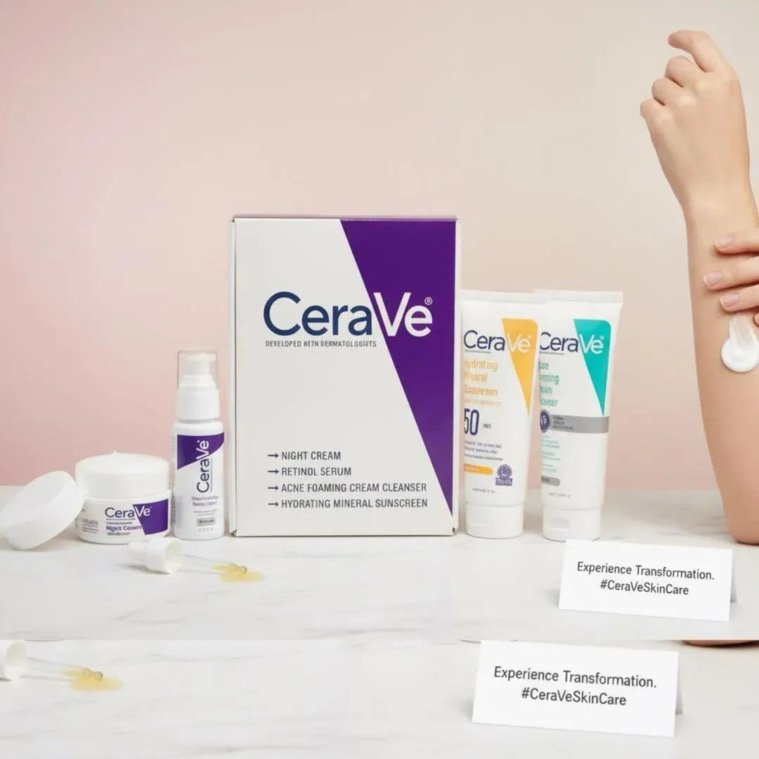 CeraVe Complete Skincare & Facial Routine Bundle