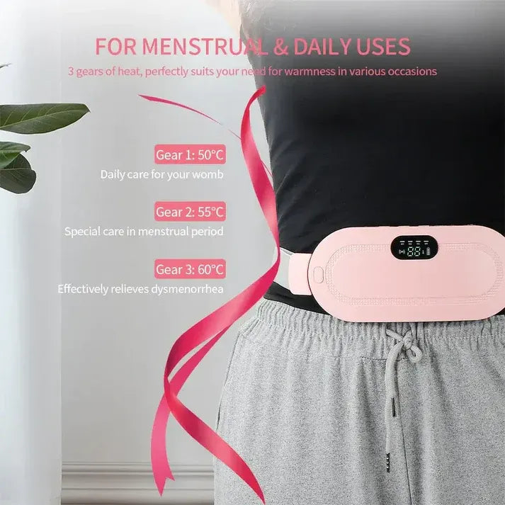 Rechargeable Electric Period Cramp Massager & Heating Belt