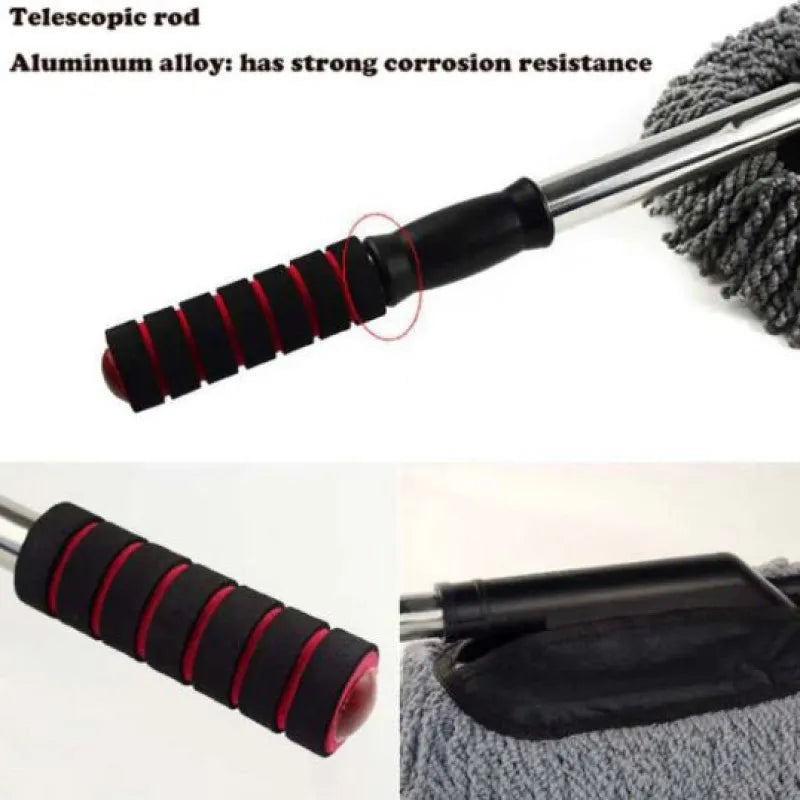 100-Inch Extendable Telescopic Microfiber Duster with Flexible Bendable Head