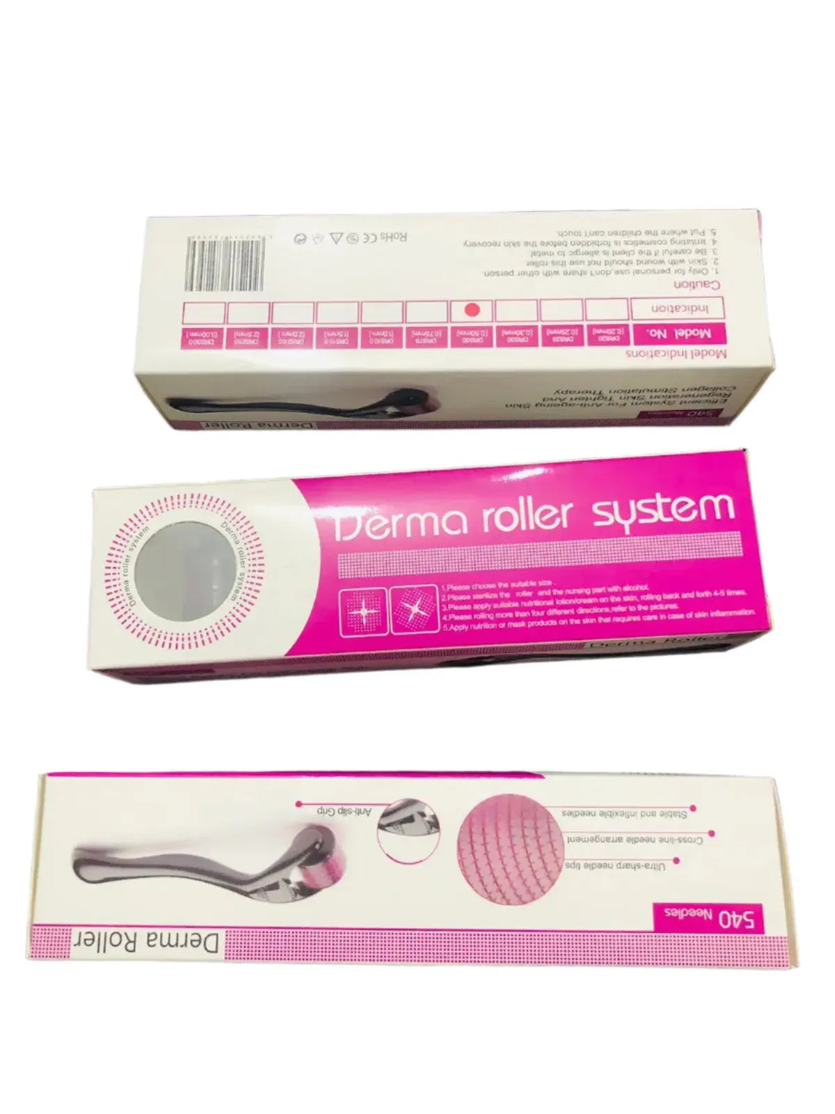 540 Titanium Microneedle Derma Roller for Hair & Skin