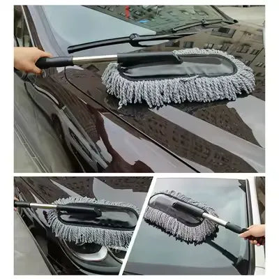 100-Inch Extendable Telescopic Microfiber Duster with Flexible Bendable Head