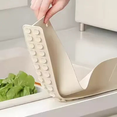 Sloped Silicone Sink Splash Guard & Faucet Drip Catcher Mat