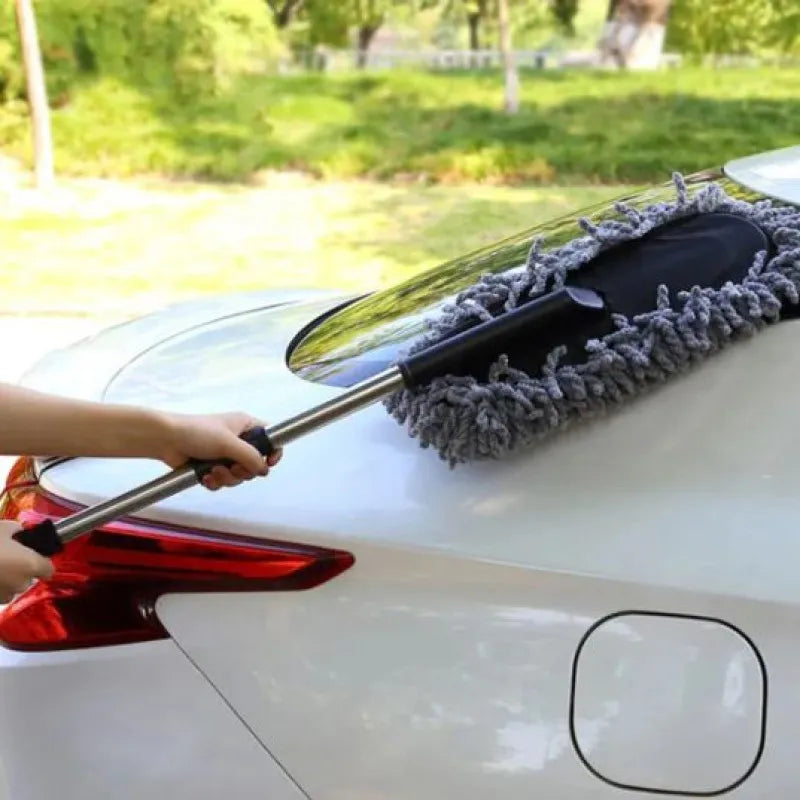 100-Inch Extendable Telescopic Microfiber Duster with Flexible Bendable Head