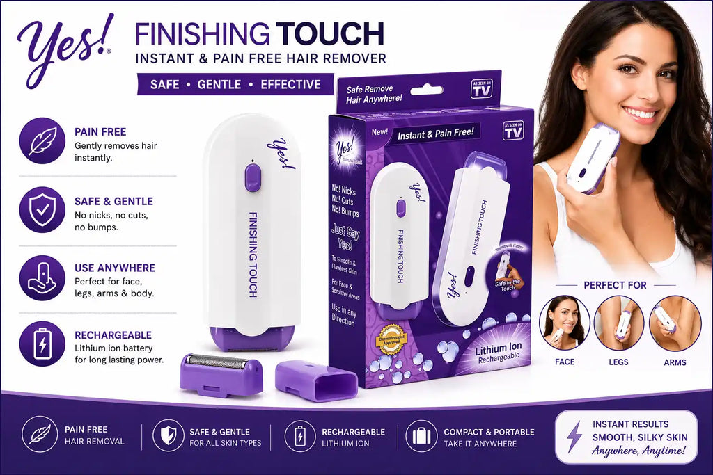 Rechargeable Yes! Touch-Activated Painless Hair Remover Trimmer