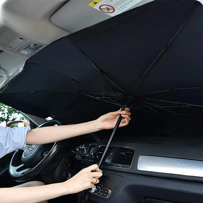 Foldable Windshield Car Umbrella Sunshade with UV Heat Blocker