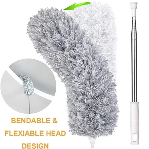 Extendable Microfiber Telescopic Duster with Bendable Head