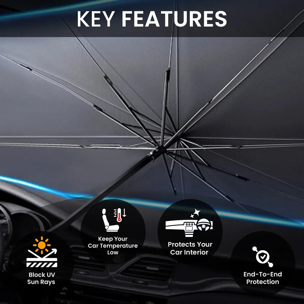 Foldable Car Windshield Sunshade Umbrella