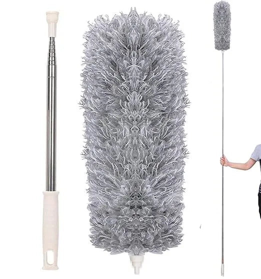 Extendable Microfiber Telescopic Duster with Bendable Head