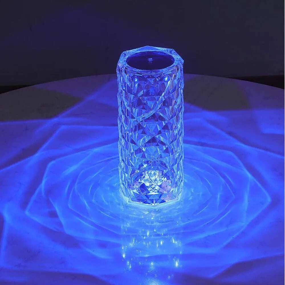 Crystal Diamond Rose Touch & Remote Control Table Lamp