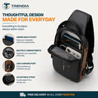 Anti-Theft Crossbody Sling Bag & Nice Double-Wall Vacuum