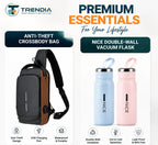 Anti-Theft Crossbody Sling Bag & Nice Double-Wall Vacuum