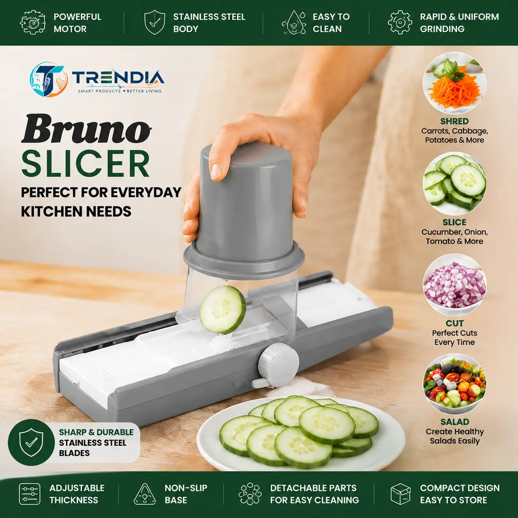Electric Masala Grinder & Bruno Vegetable Slicer Combo